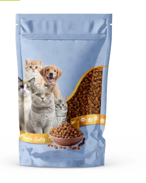 Baskılı Kedi Köpek Maması Doypack Ambalajı