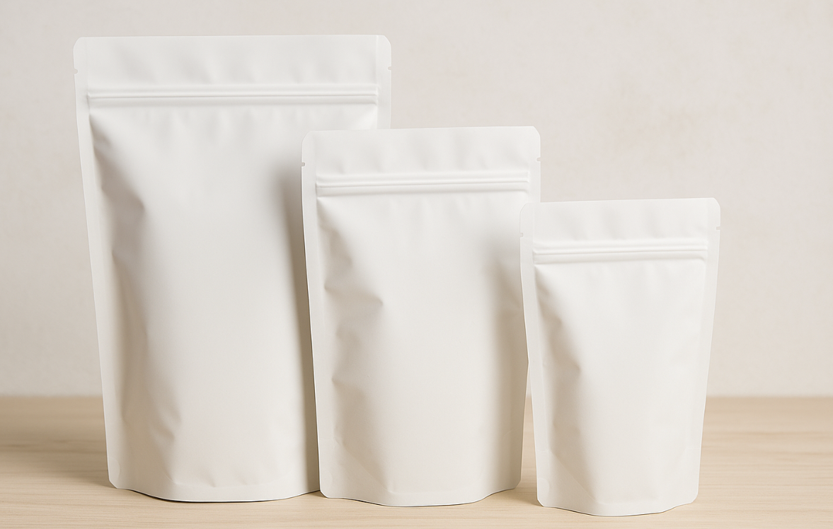 Beyaz Doypack Ambalaj