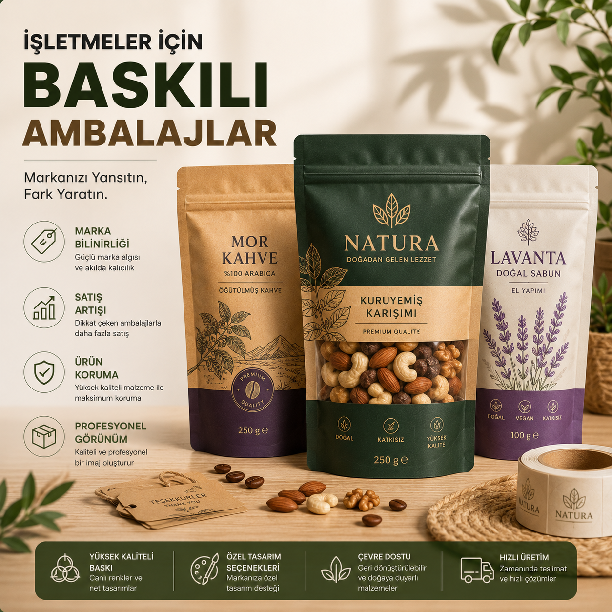 İşletmeler İçin Baskılı Ambalajların Önemi ve Avantajları