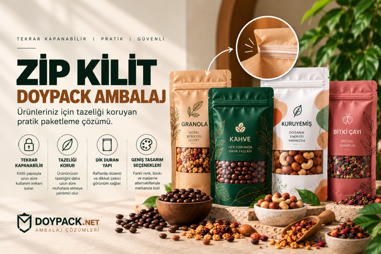 Zip Kilit Doypack Ambalaj
