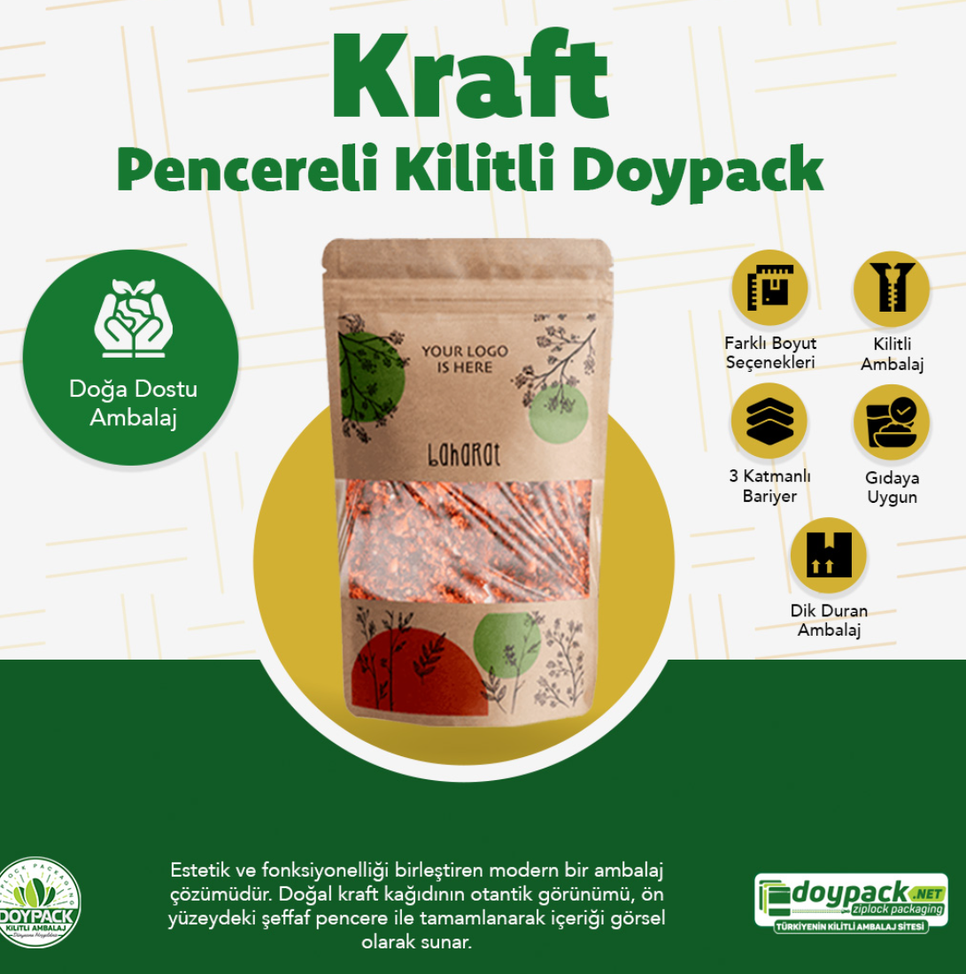 Pencereli Kilitli Doypack