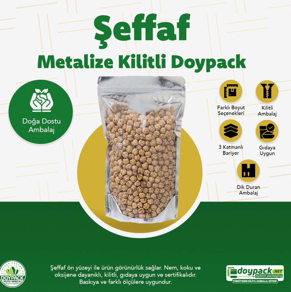  Metalize Kilitli Doypack