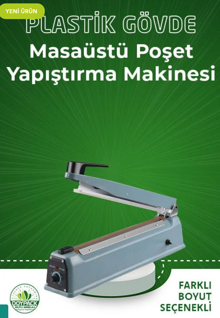 Masaüstü Poşet Yapıştırma Makinesi