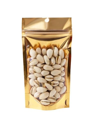 Şeffaf Gold Metalize Kilitli Doypack