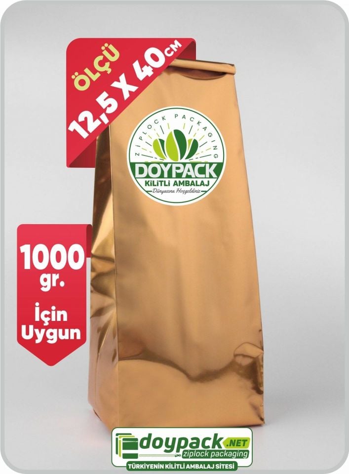 Gold Alüminyum Yan Körüklü Torba