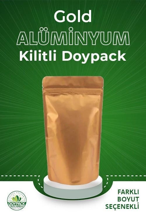 Gold Alüminyum Kilitli Doypack