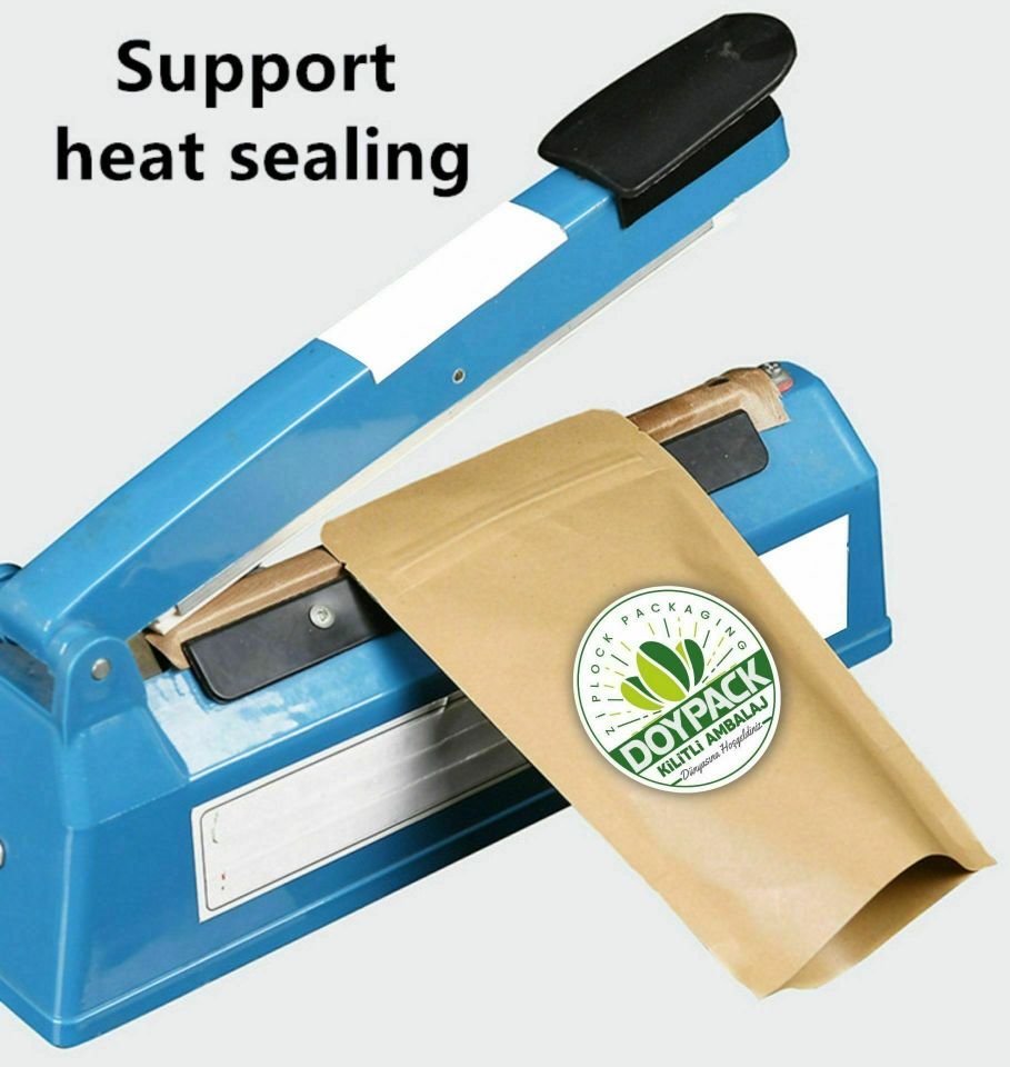 Kraft Alüminyum Kilitli Doypack 250 - 25x34cm