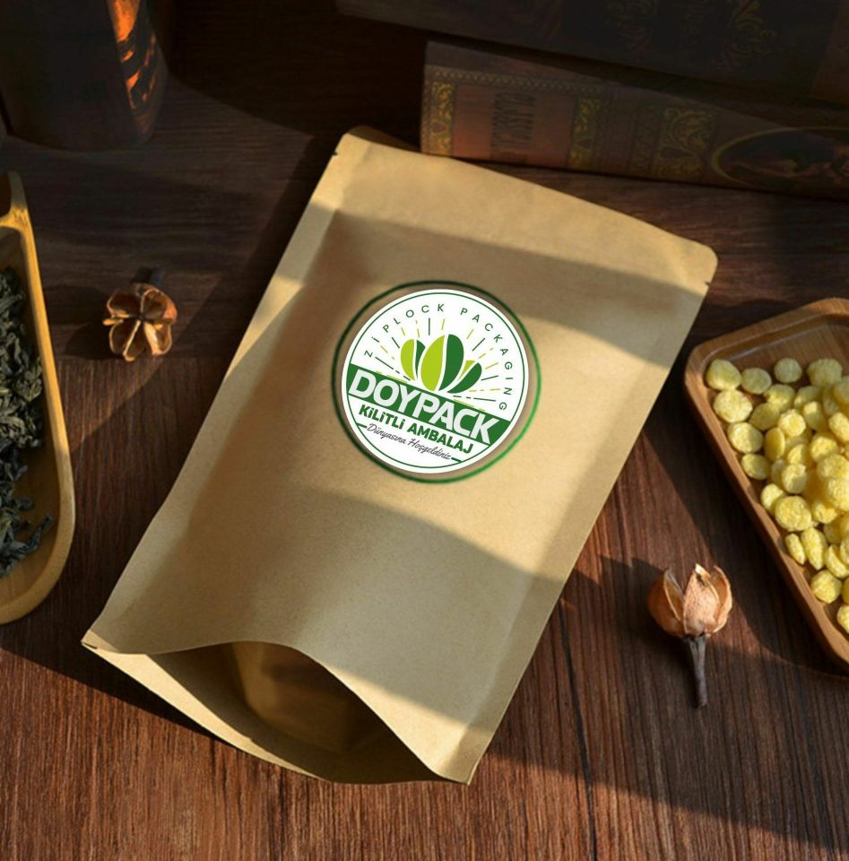 Kraft Alüminyum Kilitli Doypack 250 - 11x18.5cm