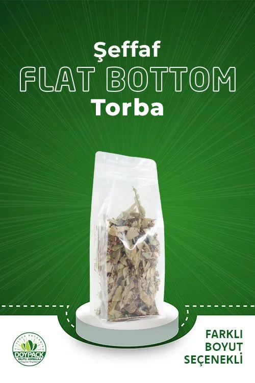 Şeffaf Flat Bottom Kilitsiz 750 - 20x30cm