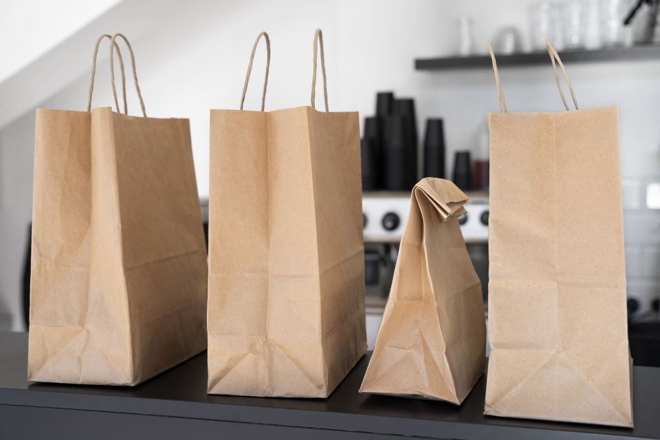 Burgu Saplı Kraft Çanta 300 - 25x31x12cm