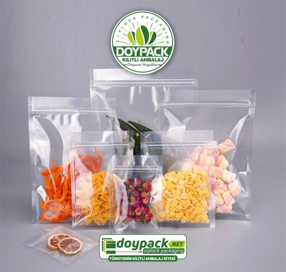 Şeffaf Kilitli Doypack 1500 - 16x27cm
