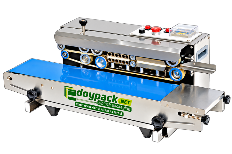 Yatay Konveyörlü Doypack Poşet Yapıştırma Makinesi