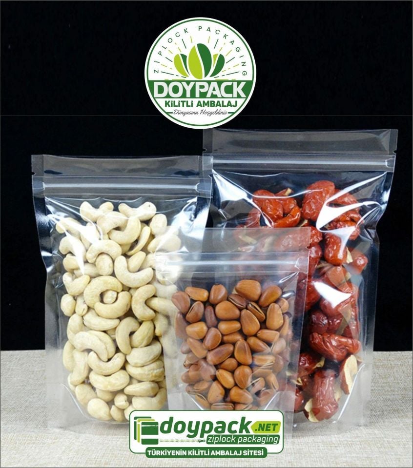 Şeffaf Kilitli Doypack 500 - 25x34cm