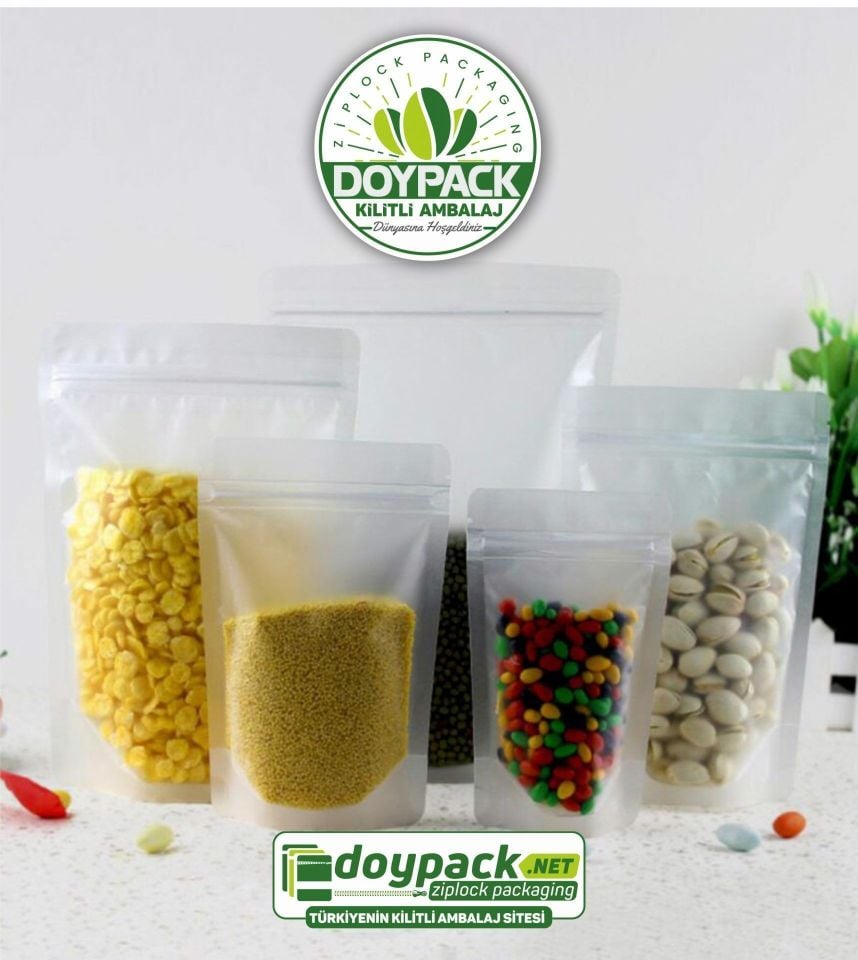 Şeffaf Kilitli Doypack 500 - 25x34cm