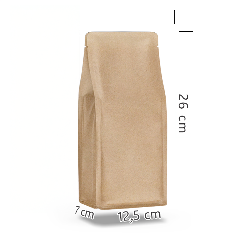 Kraft Metalize Flat Bottom