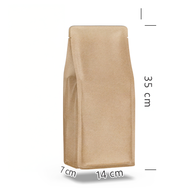 Kraft Metalize Flat Bottom