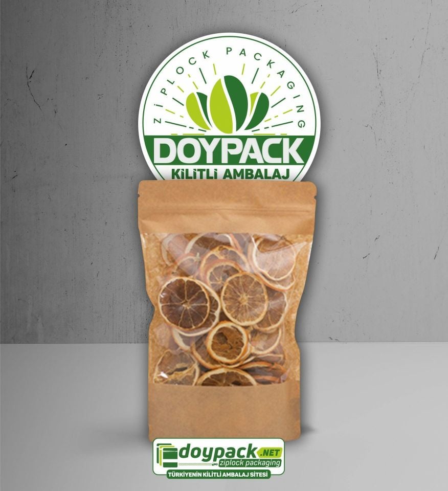 Geniş Pencereli Kraft Kilitli Doypack 2000 - 11x18.5cm